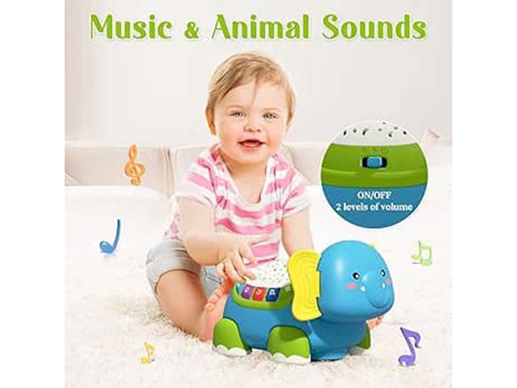 چراغ خواب موزیکال و چراغ دار حرکتی طرح فیل