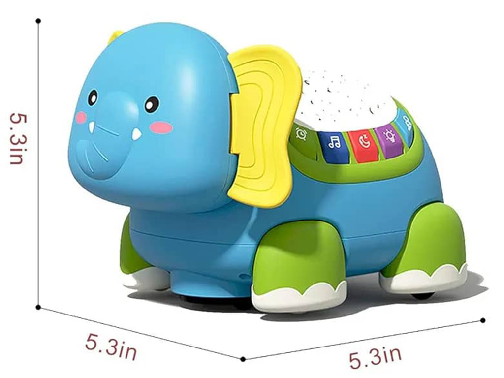 چراغ خواب موزیکال و چراغ دار حرکتی طرح فیل