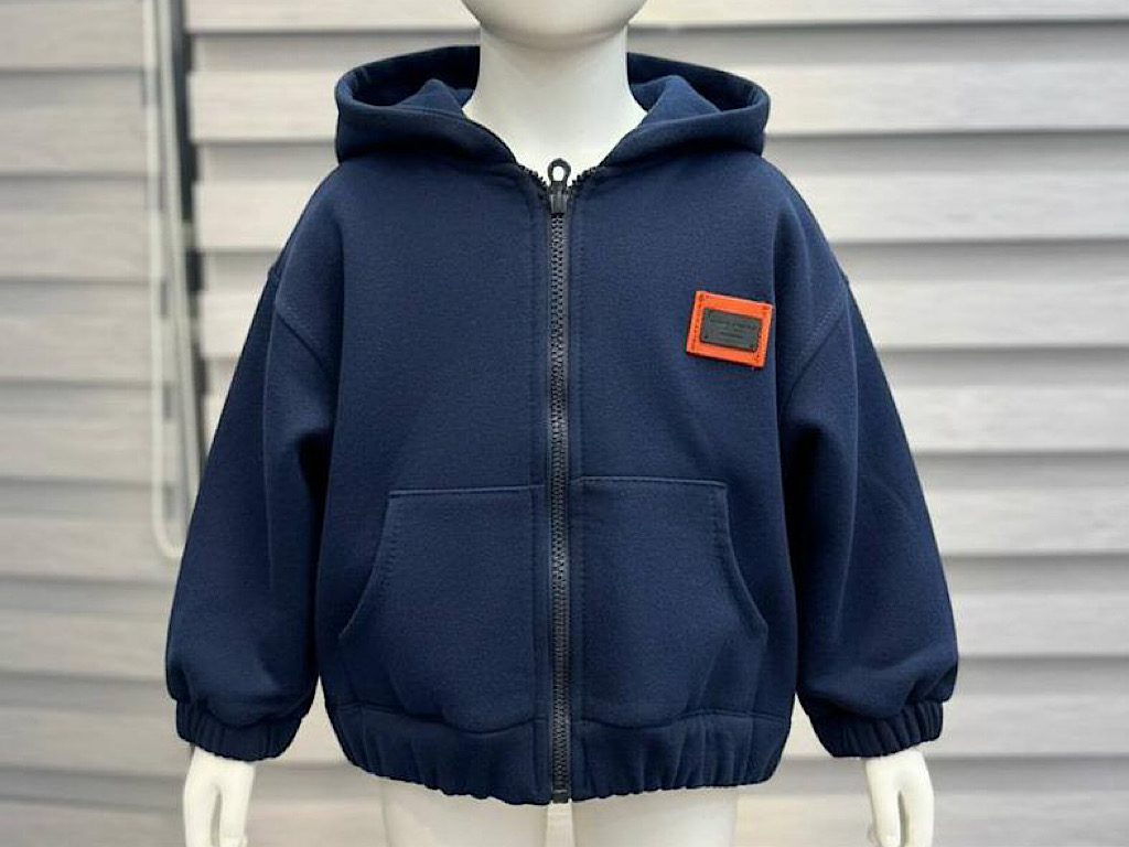 سوییشرت کلاهدار  داخل کرکی سرمه ای  رنگ کندی candy