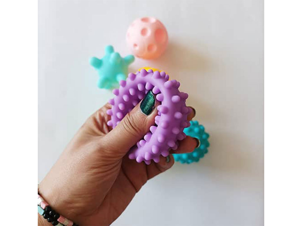 پوپت توپ حسی 6 عددی اسباب بازی هانگر Huanger طرح سیارک