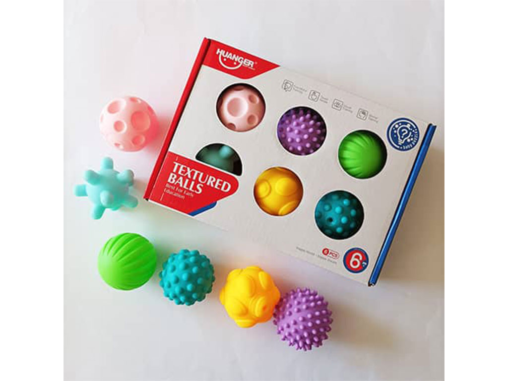 پوپت توپ حسی 6 عددی اسباب بازی هانگر Huanger طرح سیارک