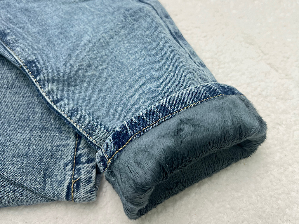 شلوار  جین آبی رنگ لاینر دار   گپ