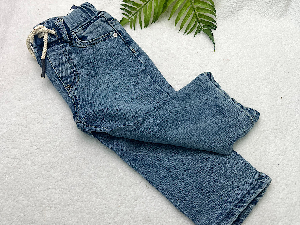 شلوار  جین آبی رنگ لاینر دار   گپ