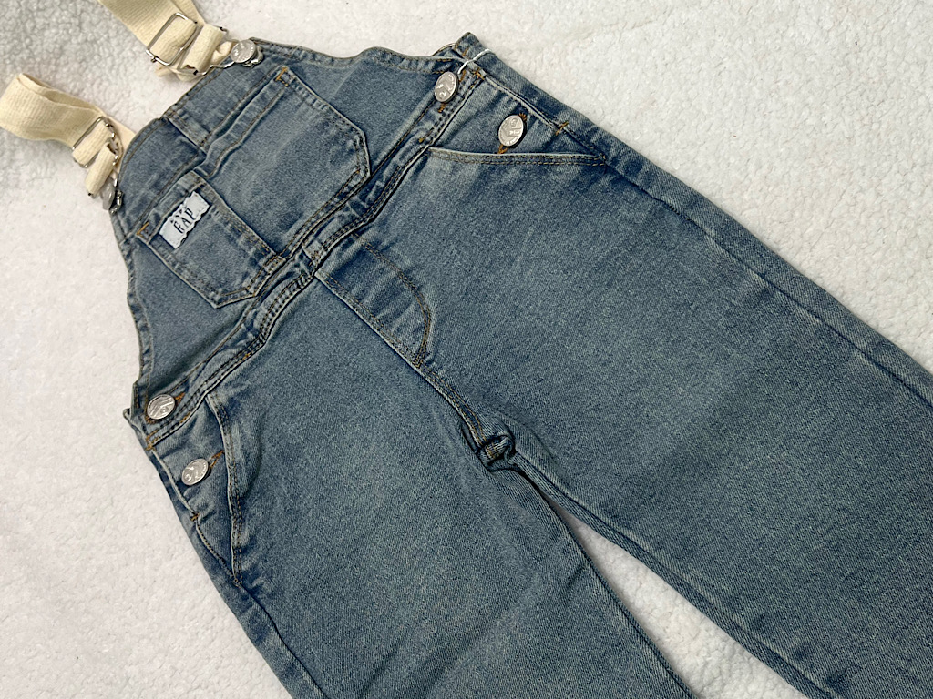 شلوار پیشبندی  جین آبی روشن   گپ