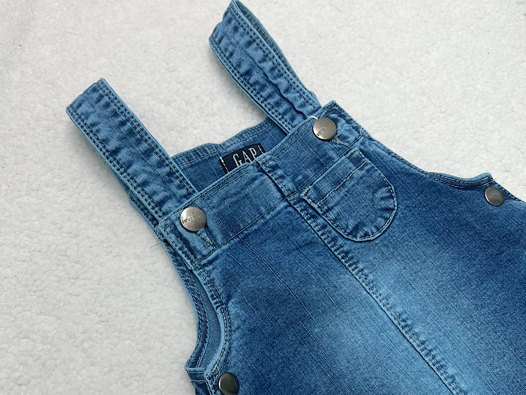 سارافون جین پیشبندی آبی   رنگ   دخترانه نوزاد و کودک   گپ