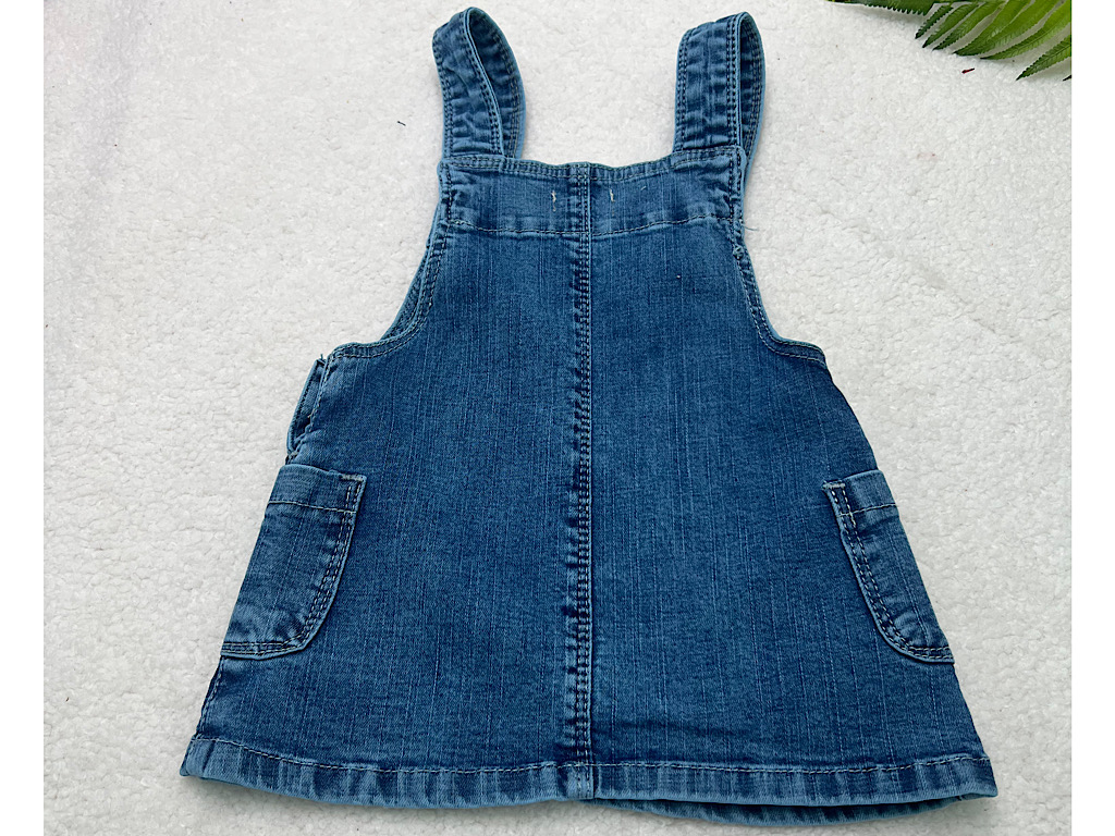 سارافون جین پیشبندی آبی   رنگ   دخترانه نوزاد و کودک   گپ