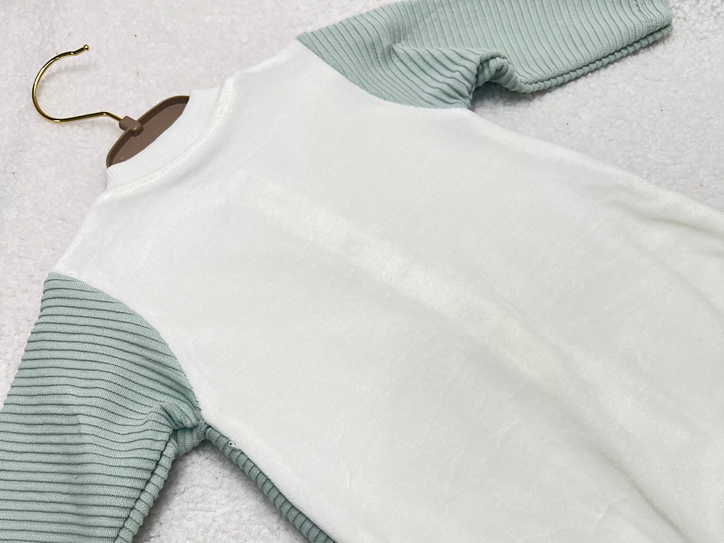 سرهمی جوراب و جلیقه دار مخملی نوزادی پسرانه بب لینا BEBELINNA