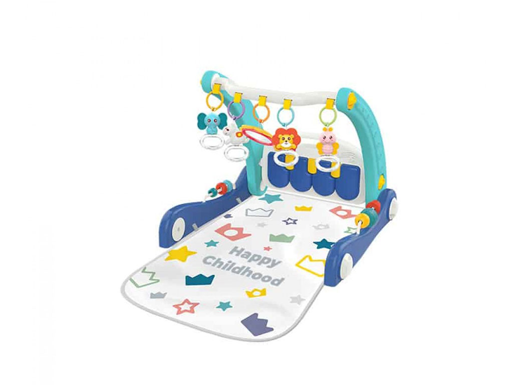 تشک بازی و واکر موزیکال نوزادی 2 در 1 طرح هپی هانگر huanger