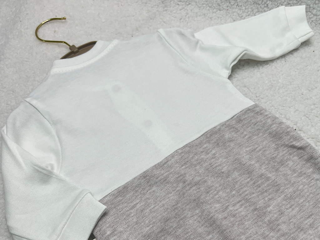 سرهمی جوراب و جلیقه دار نوزادی پسرانه بب لینا BEBELINNA