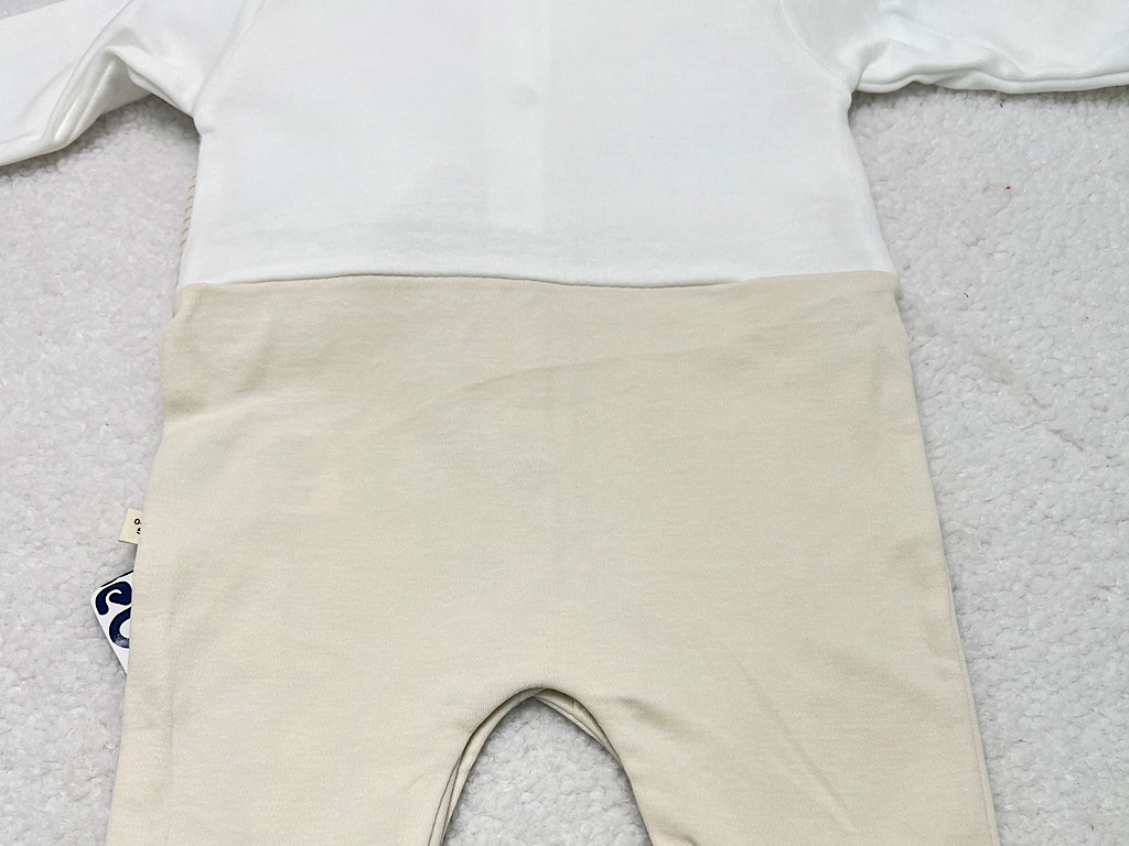 سرهمی جوراب و جلیقه دار نوزادی پسرانه طرح تدی بب لینا BEBELINNA