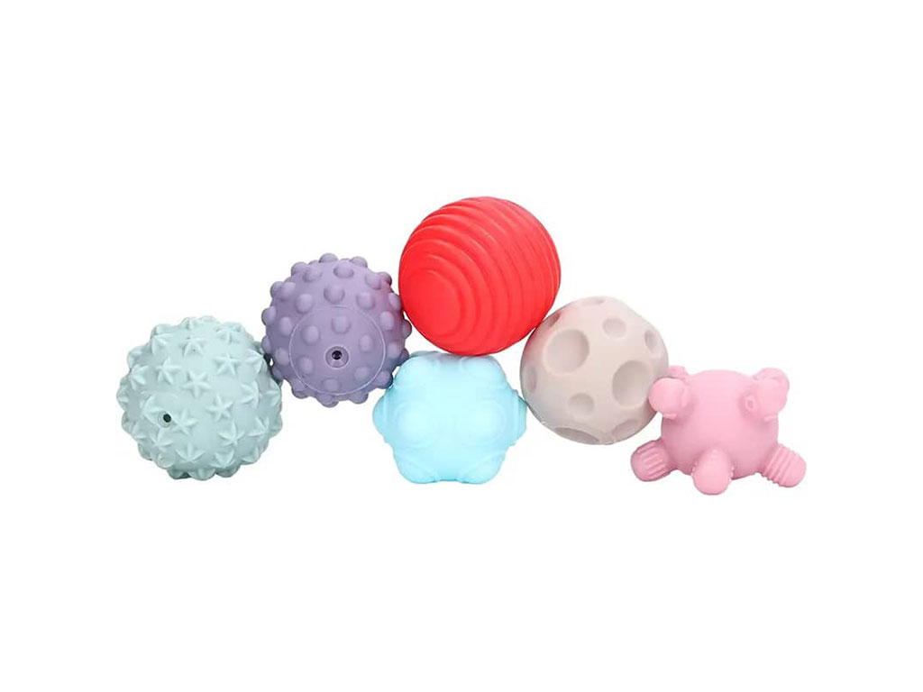 توپ حسی سوتی 6 عددی نوزادی طرح 1062