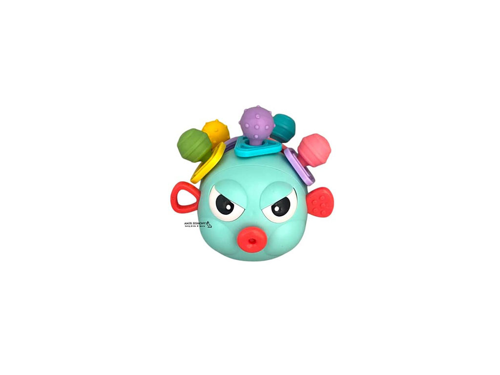 بیزی کیوب یا بیزی بال جغجغه ای دندانگیردار طرح ماهی