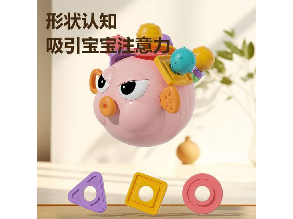 بیزی کیوب یا بیزی بال جغجغه ای دندانگیردار طرح ماهی