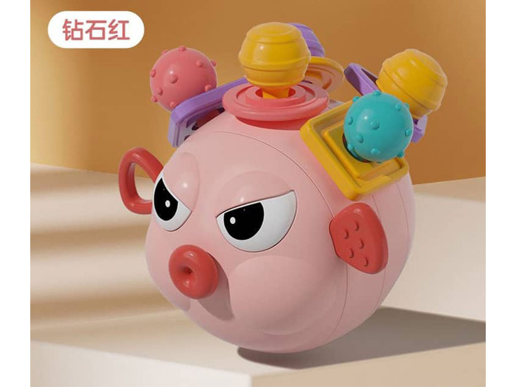 بیزی کیوب یا بیزی بال جغجغه ای دندانگیردار طرح ماهی