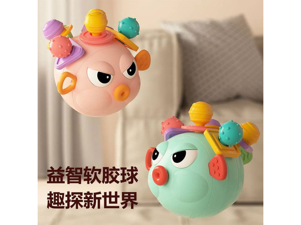 بیزی کیوب یا بیزی بال جغجغه ای دندانگیردار طرح ماهی