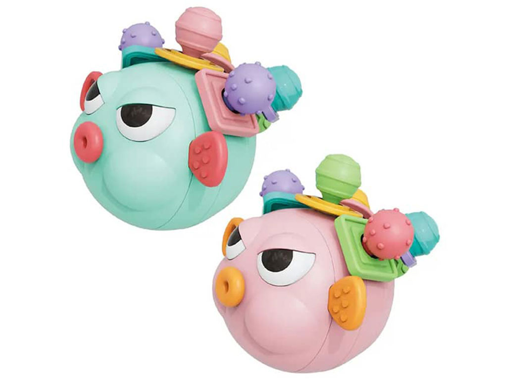 بیزی کیوب یا بیزی بال جغجغه ای دندانگیردار طرح ماهی