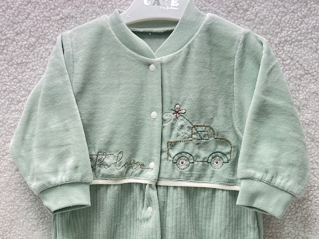 سرهمی جورابدار نوزادی طرح ماشین  g.a.y.e