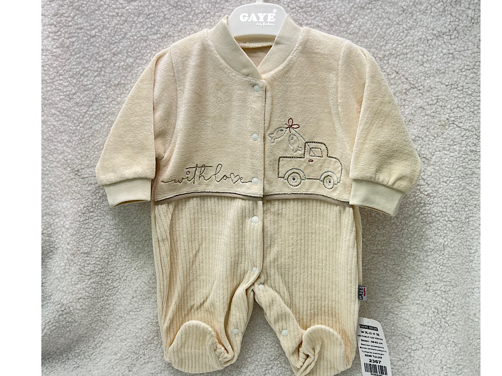 سرهمی جورابدار نوزادی طرح ماشین  g.a.y.e