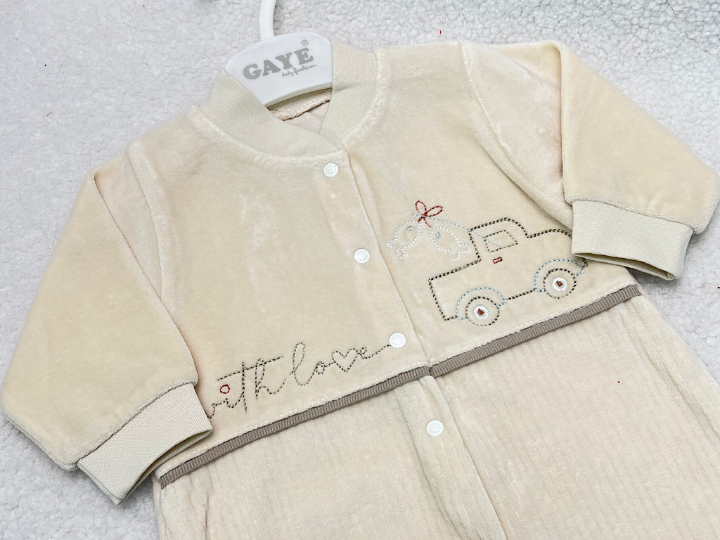 سرهمی جورابدار نوزادی طرح ماشین  g.a.y.e