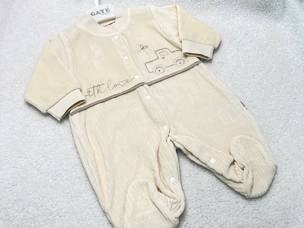 سرهمی جورابدار نوزادی طرح ماشین  g.a.y.e