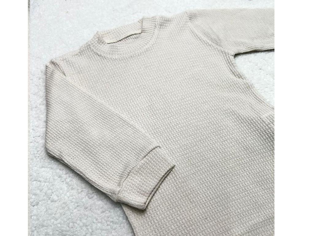 بادی آستین بلند نوزادی بیسکوییتی