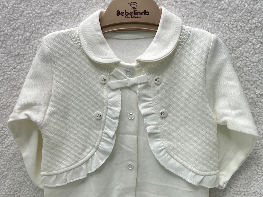 سرهمی جوراب و جلیقه دار نوزادی دخترانه بب لینا BEBELINNA