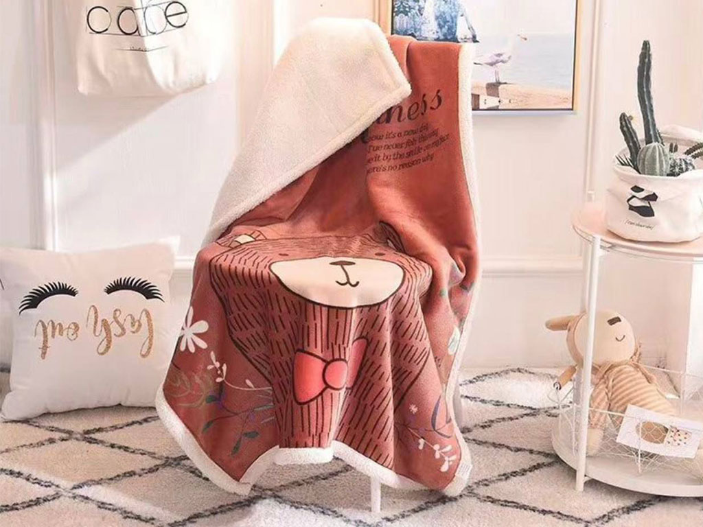 پتو رویه مخمل نوزادی عروسکی