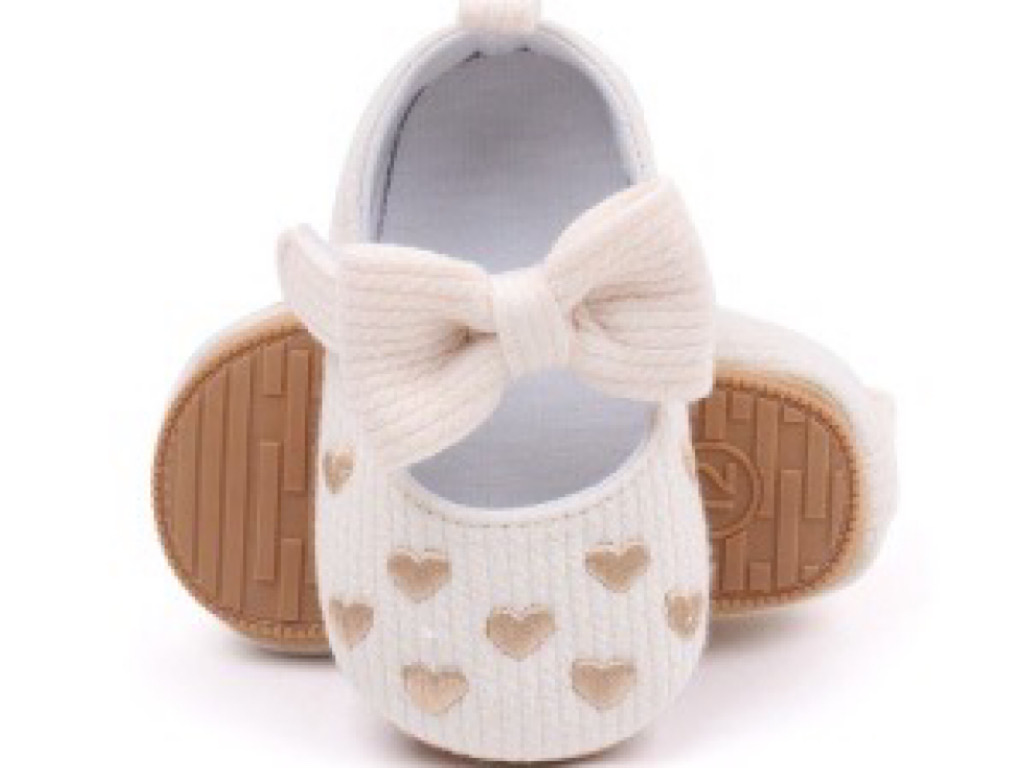 پاپوش پاپیون دار قلب برجسته