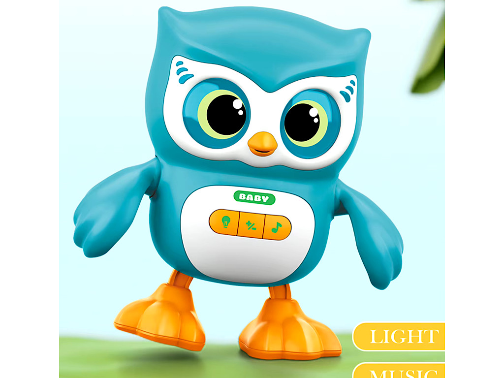 جغد  موزیکال، چراغ دار و رقاص اسباب بازی BEIKAKU