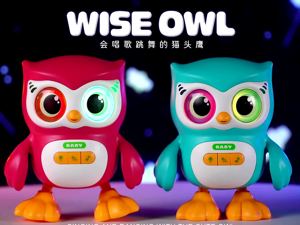 جغد  موزیکال، چراغ دار و رقاص اسباب بازی BEIKAKU