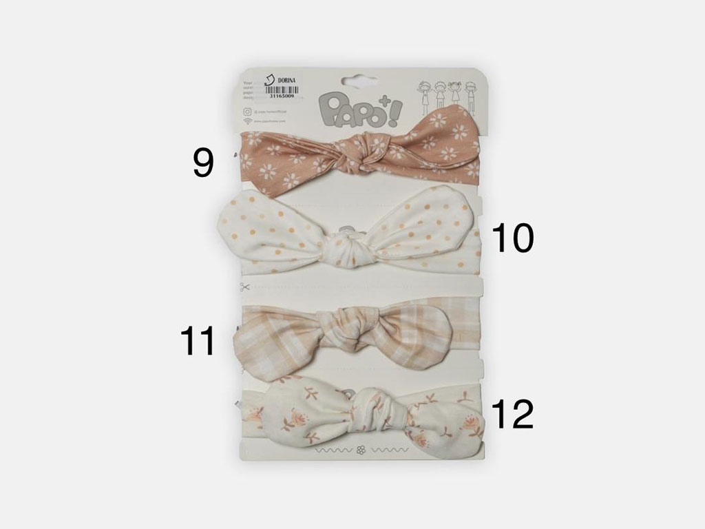 هدبند نوزادی  پاپو طرح Dorina