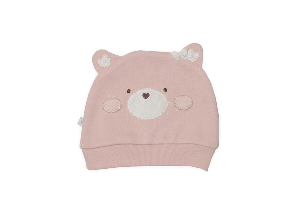 کلاه نخی نوزادی طرح Niusha پاپو -صورتی papo