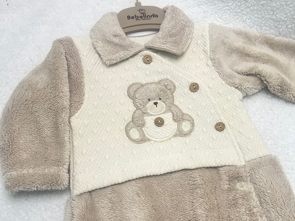 سرهمی جورابدار نوزادی طرح تدی ب ب لاین  BEBELINNA