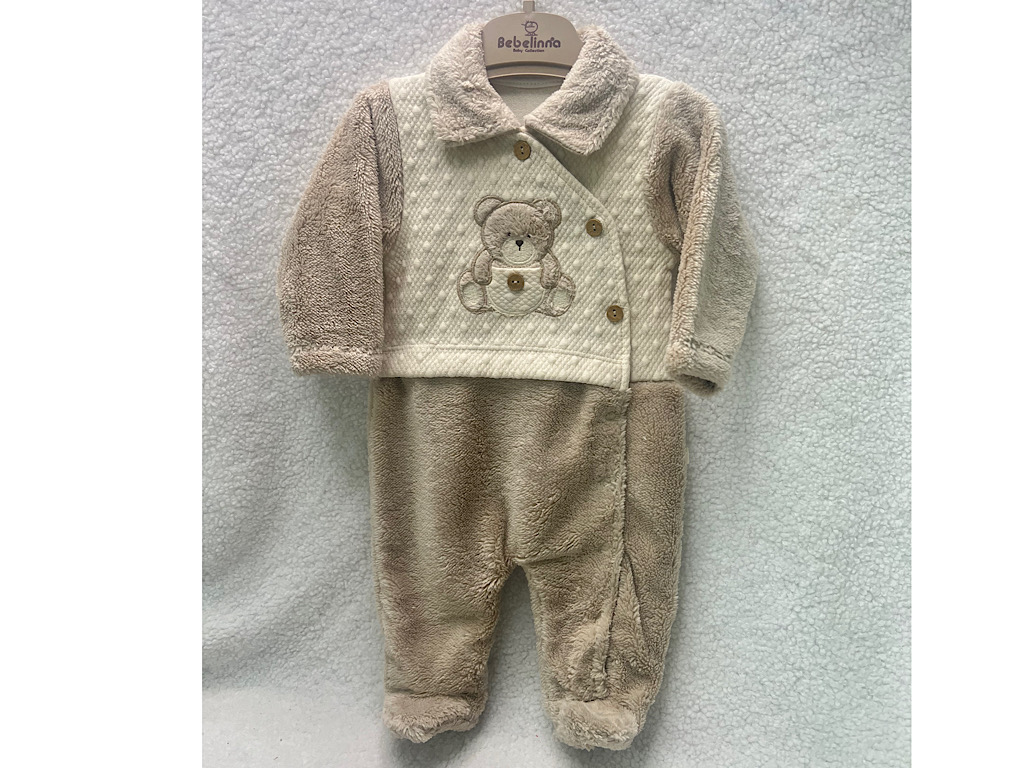 سرهمی جورابدار نوزادی طرح تدی ب ب لاین  BEBELINNA