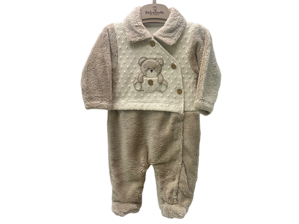 سرهمی جورابدار نوزادی طرح تدی ب ب لاین  BEBELINNA