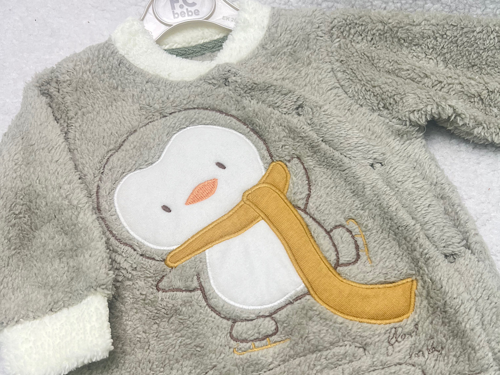 سرهمی جورابدار نوزادی طرح پنگوئن پولیشی فلکسی  FLEXI