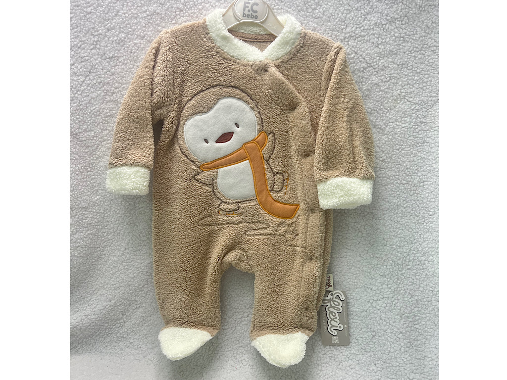 سرهمی جورابدار نوزادی طرح پنگوئن پولیشی فلکسی  FLEXI