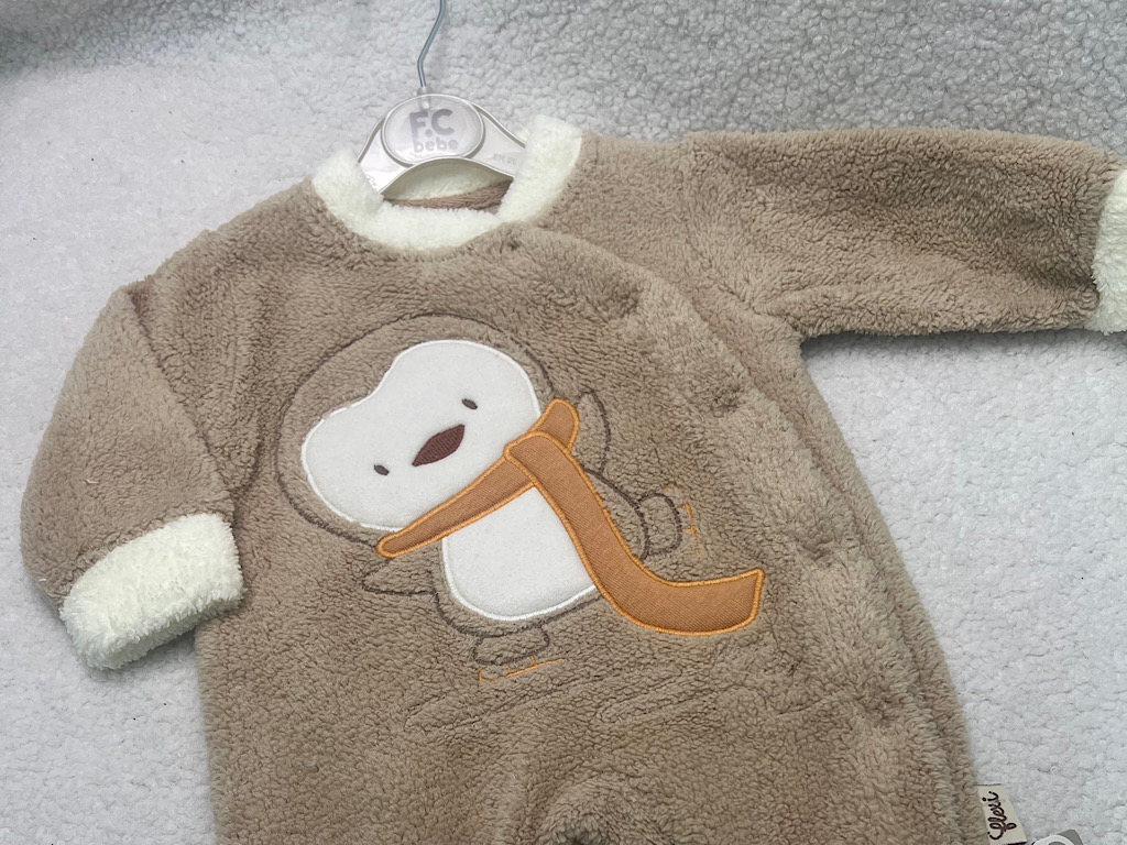 سرهمی جورابدار نوزادی طرح پنگوئن پولیشی فلکسی  FLEXI