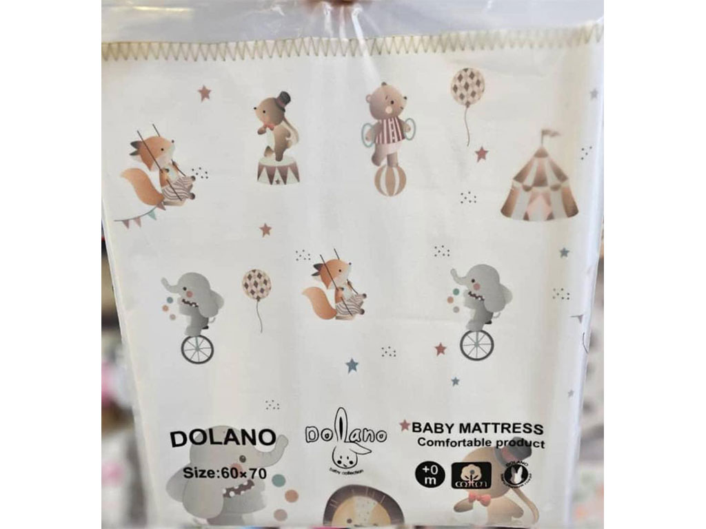 زیرانداز تعویض 70*60 نوزادی طرح دار دولانو dolano