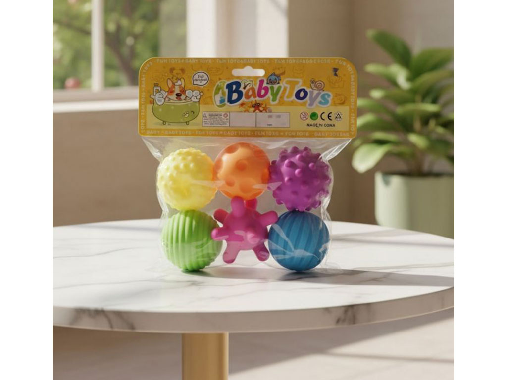 توپ حسی سوتی 6 عددی نوزادی