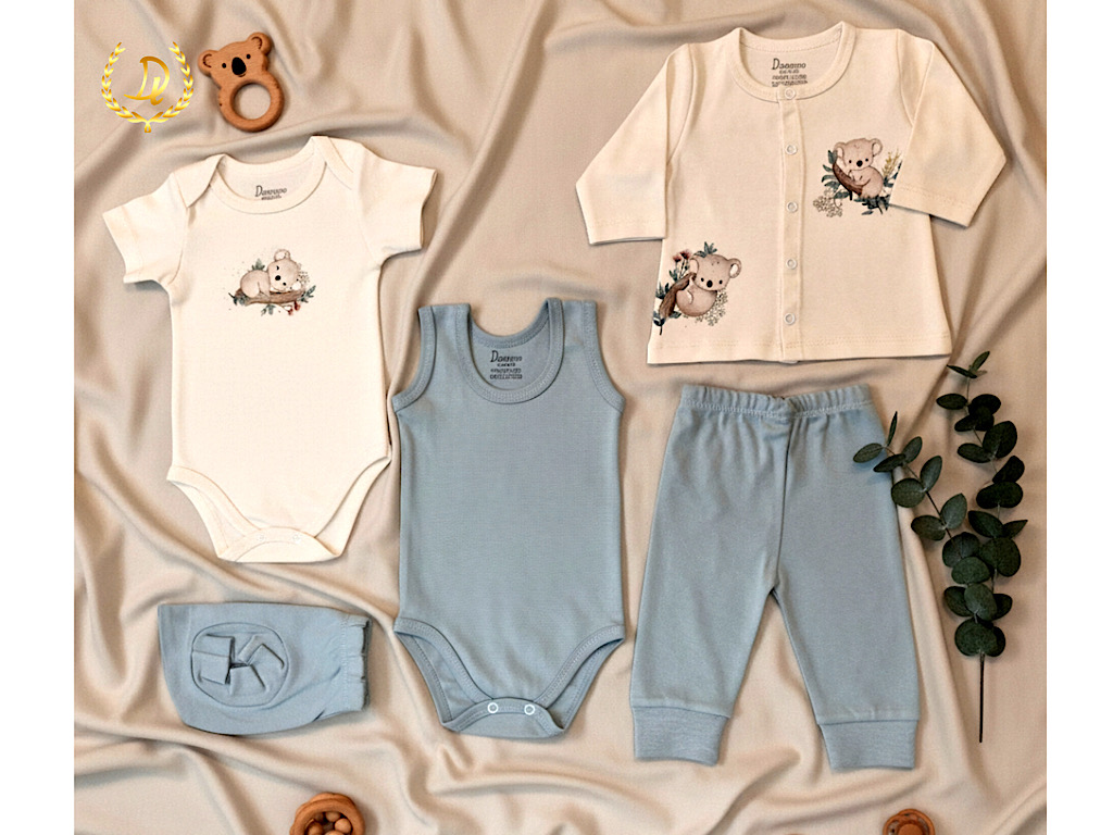 ست بیمارستانی 19 تکه نوزادی پسرانه طرح  کوآلا ناز دانالو Danaloo