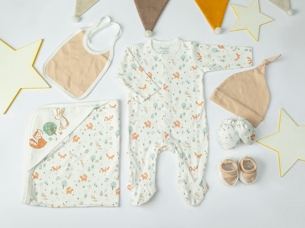 ست بیمارستانی 7 تکه طرح روباه و خرگوش دانالو danaloo