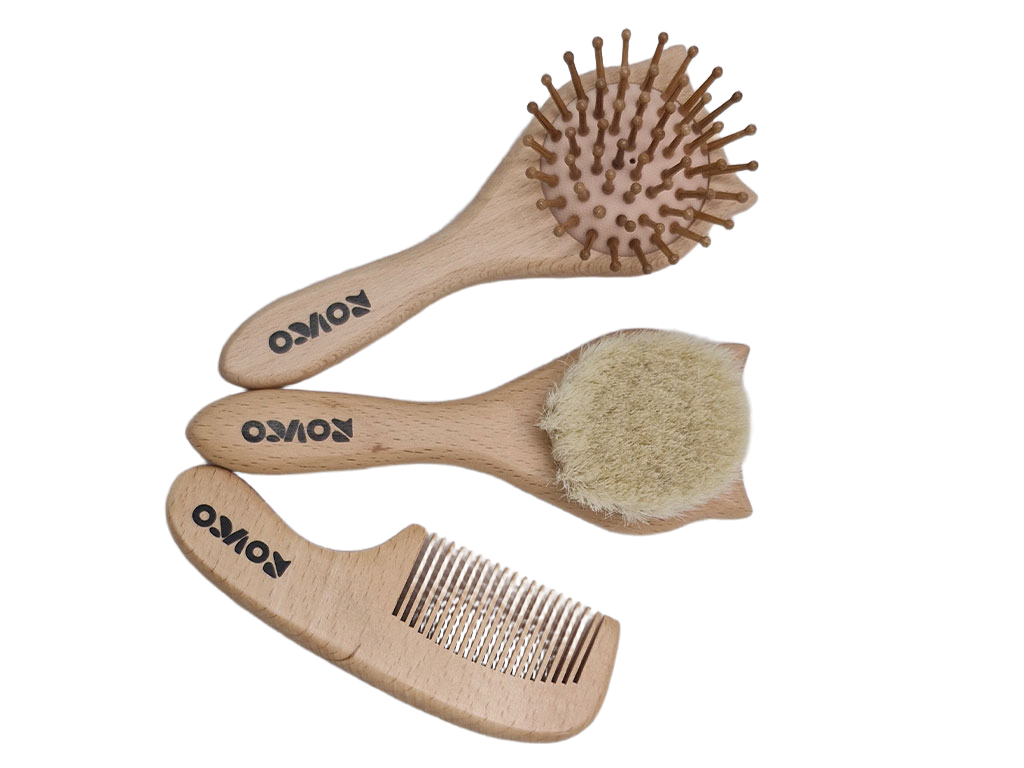 ست شانه و برس نوزادی  سه عددی Rovco