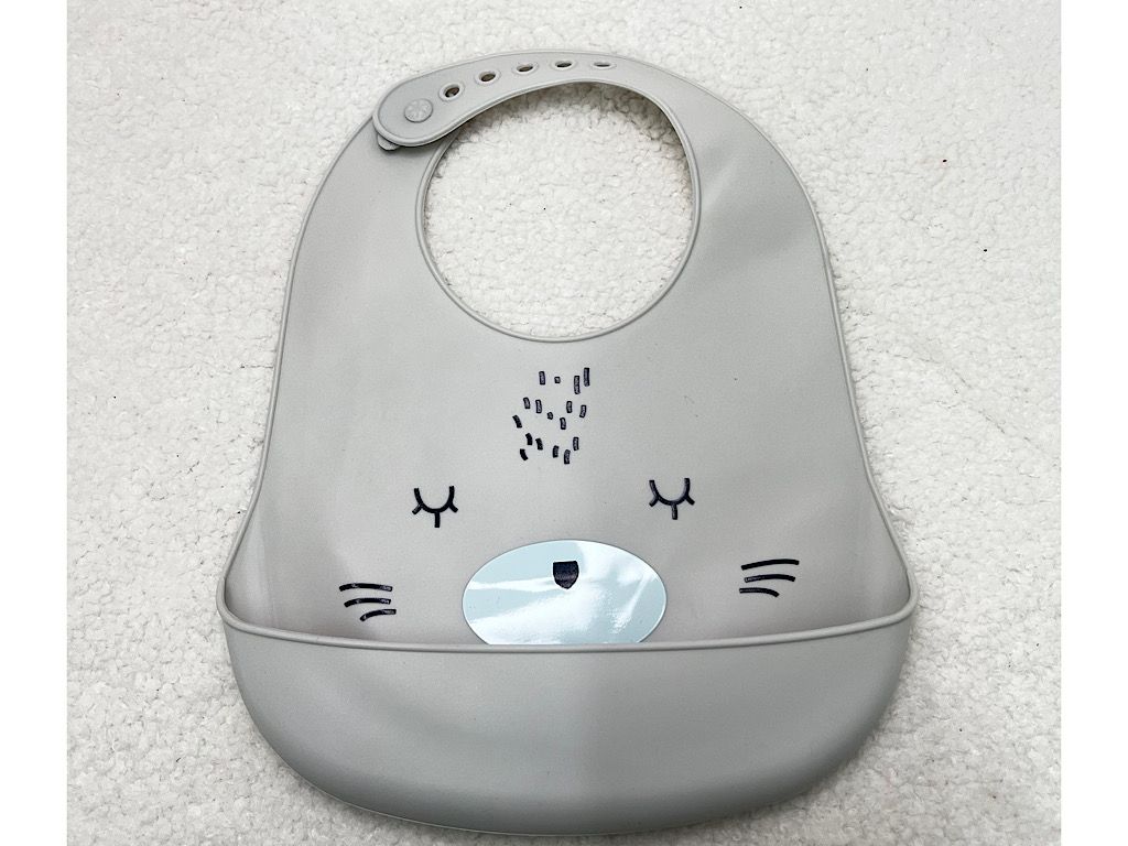 پیشبند کاسه ای سیلیکونی نوزادی طرح خرس