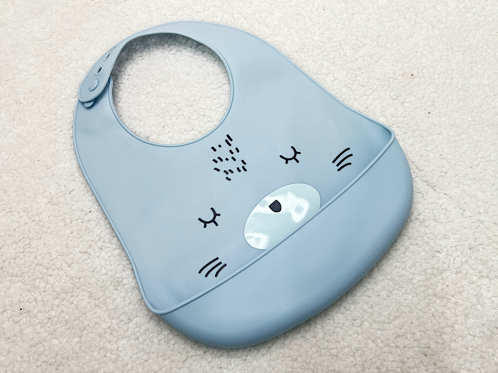 پیشبند کاسه ای سیلیکونی نوزادی طرح خرس