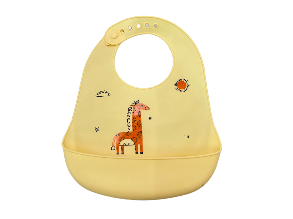 پیشبند کاسه ای سیلیکونی نوزادی طرح حیوانات