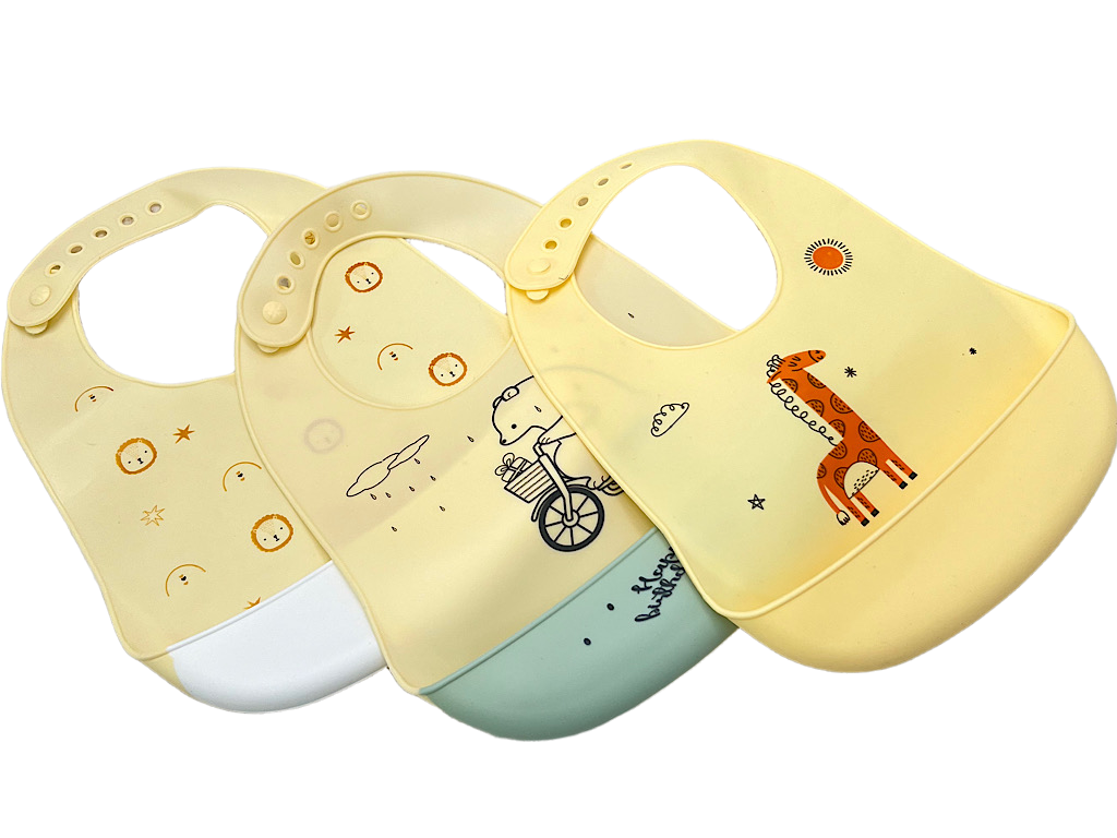 پیشبند کاسه ای سیلیکونی نوزادی طرح حیوانات