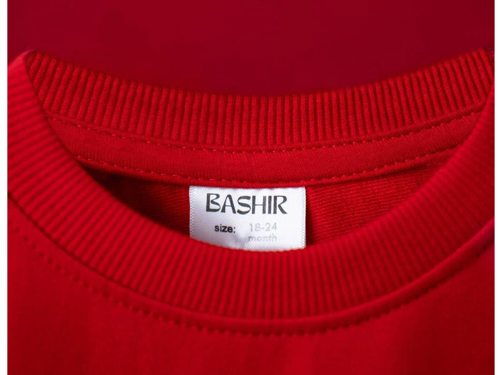 بلوز آستین بلند دورس قرمز رنگ طرح you can do it   بشیر Bashir