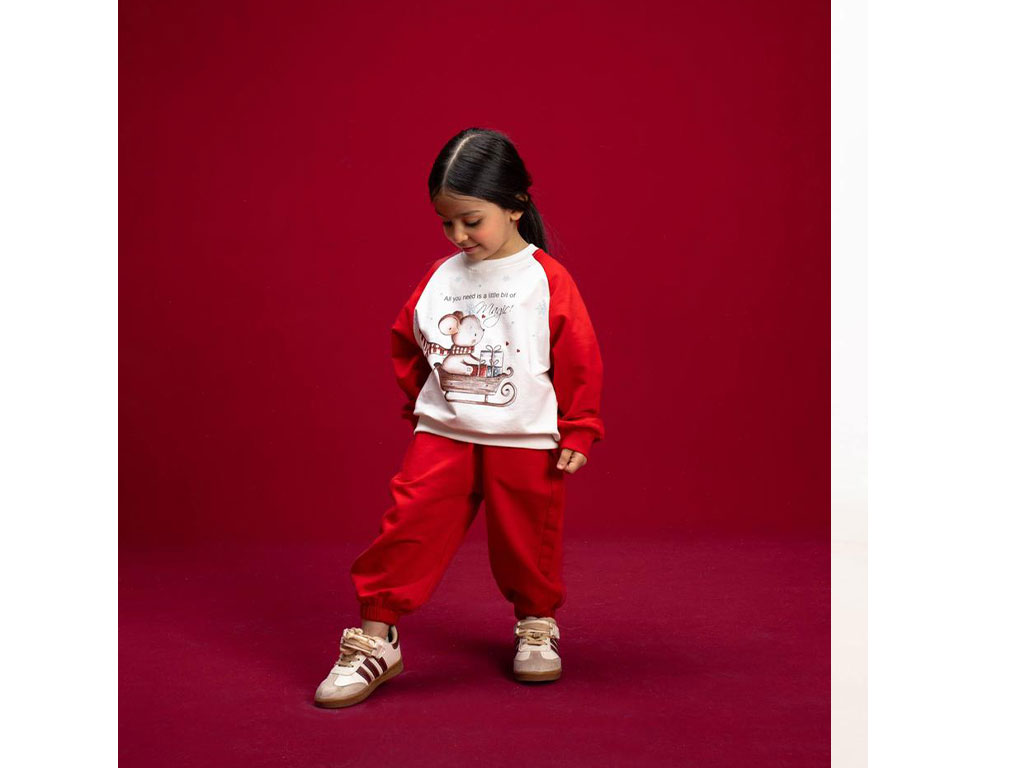 ست بلوز و شلوار دورس نوزاد و کودک طرح  موش کوچولو بشیر BASHIR