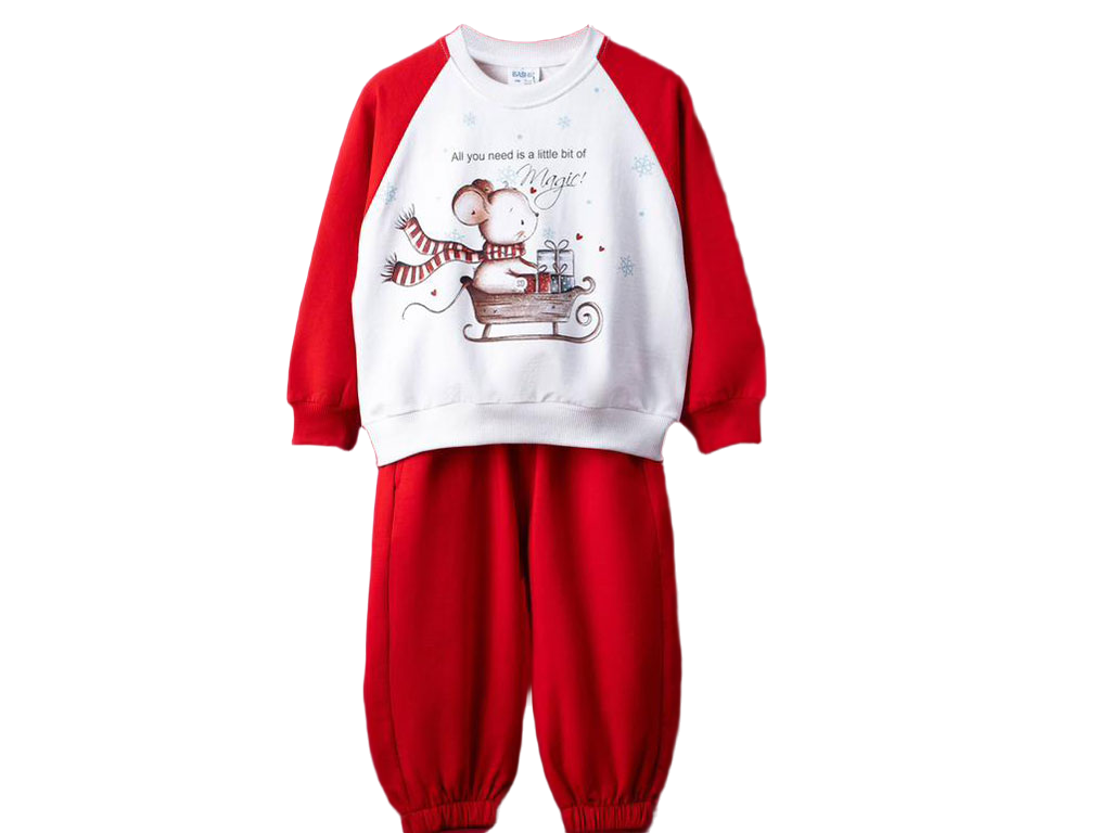 ست بلوز و شلوار دورس نوزاد و کودک طرح موش کوچولو بشیر